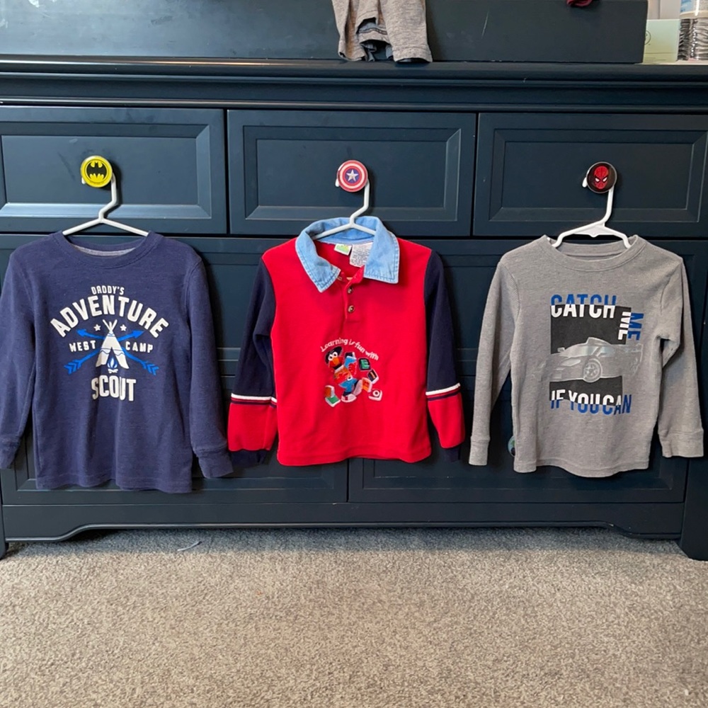 SESAME STREET Boys 4T Shirts in GREAT Condition